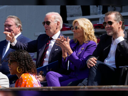 President Joe Biden attends his granddaughter Maisy Biden's commencement ceremony with fir