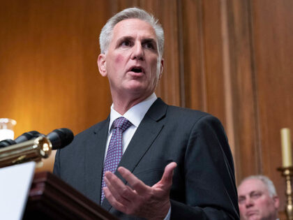 House Speaker Kevin McCarthy of Calif., speaks at a news conference after the House passed
