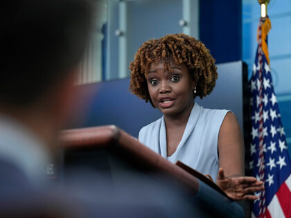 White House press secretary Karine Jean-Pierre speaks during the daily briefing at the White House in Washington, Wednesday, June 7, 2023. (AP Photo/Susan Walsh)