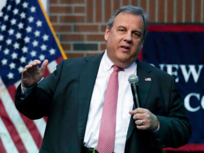 FILE - Former New Jersey Gov. Chris Christie addresses a gathering during a town hall style meeting at New England College, April 20, 2023, in Henniker, N.H. Christie is expected to launch his second campaign for the Republican nomination for president next week in New Hampshire. (AP Photo/Charles Krupa, File)
