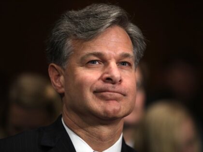 WASHINGTON, DC - JULY 12: FBI director nominee Christopher Wray prepares to testify during his confirmation hearing before the Senate Judiciary Committee July 12, 2017 on Capitol Hill in Washington, DC. If confirmed, Wray will fill the position that has been left behind by former director James Comey who was …
