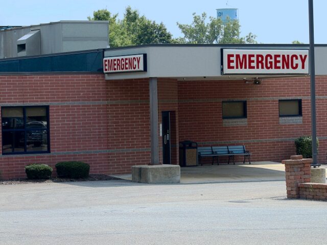 emergency room exterior in a small rural town