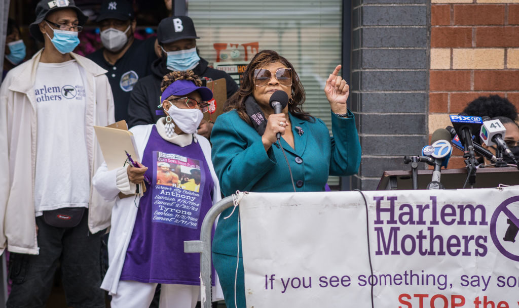 NYS Assembly woman Inez Dickens attends Harlem Mothers Stop Another Violent End (SAVE) commemorates National Day of Remembrance for victims of murder. (Photo by Steve Sanchez/Pacific Press/LightRocket via Getty Images)