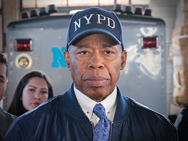NEW YORK, U.S. - MARCH 7: Mayor Eric Adams attends NYPD Middle East and Turkic Society and Muslim Officers Society's relief event for Turkiye-Syria earthquake victims in Long Island City, New York. (Photo by Selcuk Acar/Anadolu Agency via Getty Images)