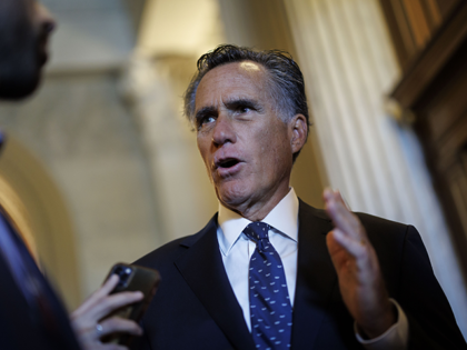 Senator Mitt Romney, a Republican from Utah, speaks to members of the press on Capitol Hill, in Washington, DC, US, on Thursday, June 1, 2023. The House of Representatives approved the debt-limit deal Wednesday night, putting the US one step closer to avoiding a potential default on June 5. Photographer: …