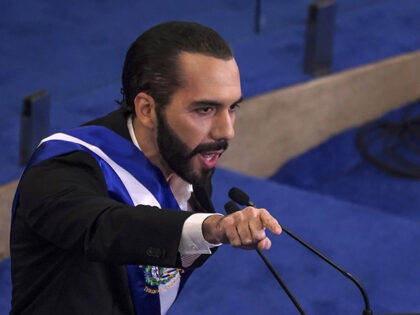 Nayib Bukele, El Salvador's president, delivers a state of the union address at the N