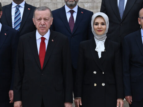 ANKARA, TURKIYE - JUNE 06: Turkish President Recep Tayyip Erdogan and the new cabinet memb