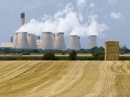 [UNVERIFIED CONTENT] This is Drax Power Station, named after the village that it is built next to in North Yorkshire, UK. This is the largest and most productive of the UK energy stations. Seen here at harvest time in the rural farmland.