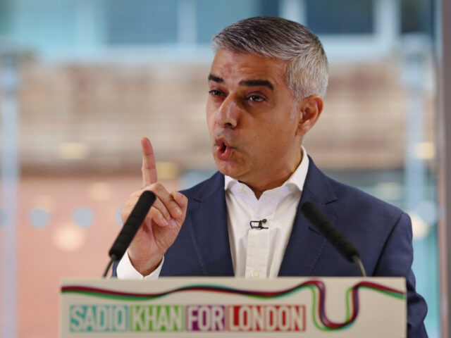 LONDON, ENGLAND - FEBRUARY 02: Labour's London mayoral election Sadiq Khan adresses member