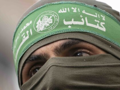 Hamas terrorist (Jon Minchillo / Associated Press)