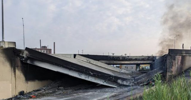 VIDEO: Portion of Interstate Collapses in Philadelphia amid Truck Fire