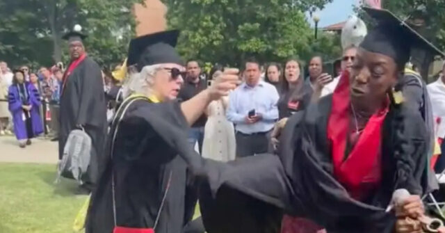WATCH -- 'Today Is All About Me': College Graduate Rips Mic from Educator