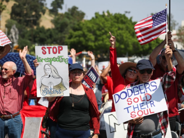 L.A. Dodgers 'Pride Night' Drawing Several Thousand Protesters Outside  Stadium – Deadline