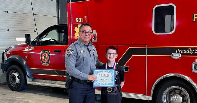 Colorado Boy Recognized by First Responders for Saving Mom's Life
