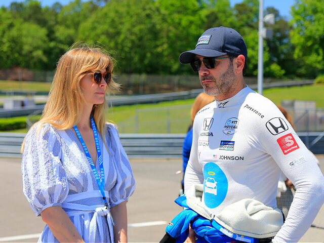 LEEDS, AL - MAY 01: Jimmie Johnson (48) the of United States and Chip Ganassi Racing talks