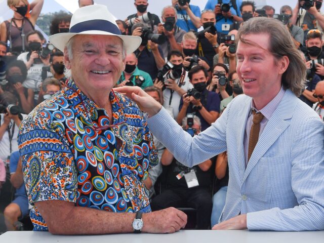 CANNES, FRANCE - JULY 13: Bill Murray and Director Wes Anderson attend the "The French Dis