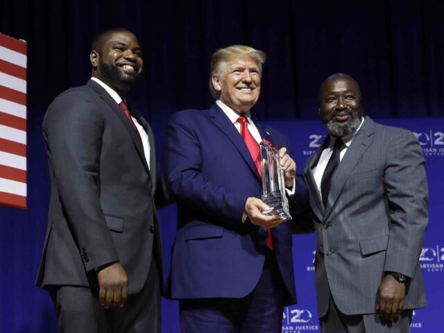 Trump bipartisan justice award (Evan Vucci / Associated Press)