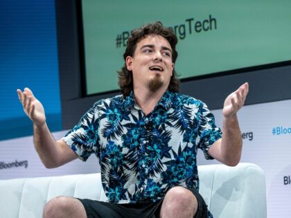 Palmer Luckey, founder of Anduril Industries, speaks during the Bloomberg Technology Summit in San Francisco, California, US, on Thursday, June 22, 2023. The summit will focus on the rapidly changing social media landscape, the prospects for a continued regulatory crackdown on tech, and the future of cryptocurrencies. Photographer: David Paul …
