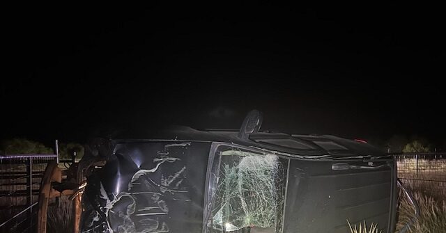 Pursuit of Alleged Human Smuggler Ends in Roll-Over Crash near Border in Texas