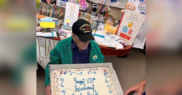 WATCH: WWII Vet Carl Reid Celebrates Hundredth Birthday With 4,500 Cards