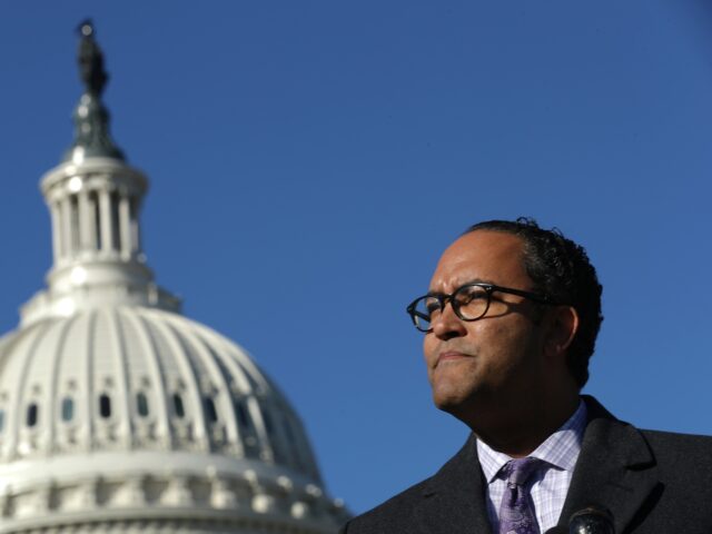 WASHINGTON, DC - DECEMBER 05: Rep. Will Hurd (R-TX) (C) joins a group of bipartisan member