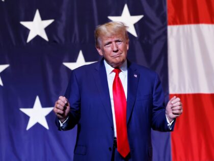 COLUMBUS, GEORGIA - JUNE 10: Former U.S. President Donald Trump arrives to deliver remarks