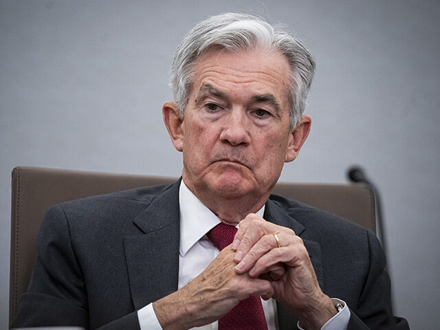 Jerome Powell, chairman of the US Federal Reserve, during a Fed Listens event in Washingto