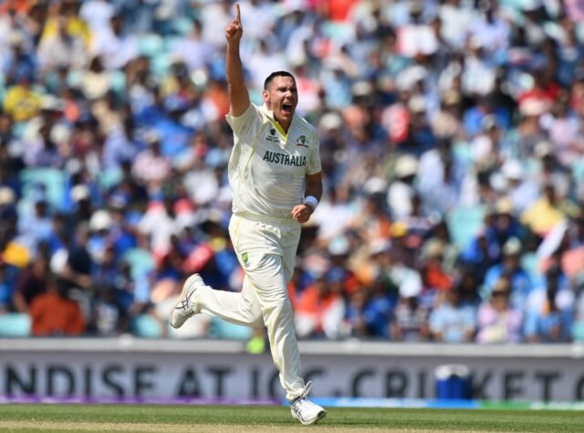 Appealing prospect Australia's Scott Boland was in the wickets against India at The Oval