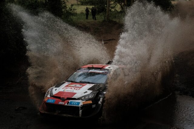 France's Sebastien Ogier leads the way in the Safari Rally