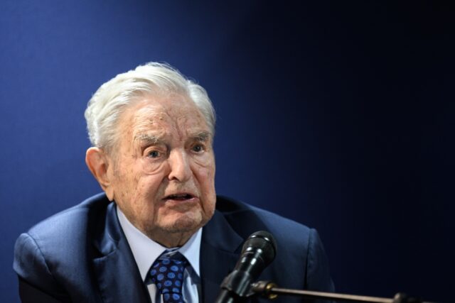 Hungarian-born US investor and philanthropist George Soros, pictured at the World Economic Forum in Davos in 2022, announced he's passing control of his empire to his son