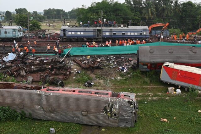 Trains resume service near Balasore in India's eastern Odisha state after a crash that kil