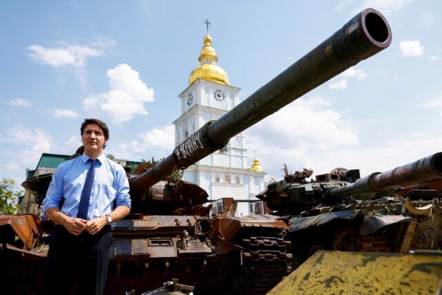 Trudeau's visit comes as Russia has reported thwarting Ukrainian attacks in the east and s