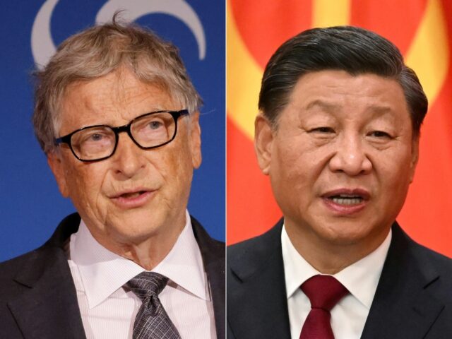 US philantropist Bill Gates (L) and China's President Xi Jinping will meet in Beijing on F