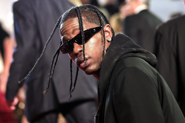US rapper Travis Scott is seen in Cannes, France in May 2023