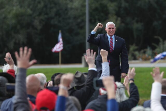 US Vice President Mike Pence, pictured in Waukesha, Wisconsin, on October 13, 2020, is exp