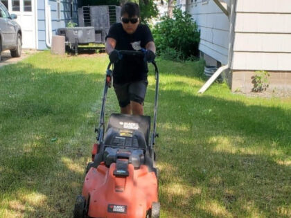 Alex Lattergrass, a 12-year-old from North Dakota, has accepted the challenge to mow 50 lawns belonging to law enforcement officers, firefighters, EMTs, active duty military, and veterans for free.
