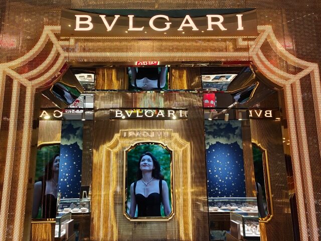 SHANGHAI, CHINA - JANUARY 12, 2023 - A Bvlgari store is seen in a shopping mall in Shangha