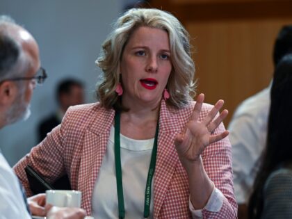 CANBERRA, AUSTRALIA - SEPTEMBER 01: Clare Ellen O'Neil Minister for Home Affairs and Minister for Cyber Security at Parliament House on September 1, 2022 in Canberra, Australia. The Australian government is bringing together political, business, union and community group leaders at Parliament House to address issues facing the Australian economy …