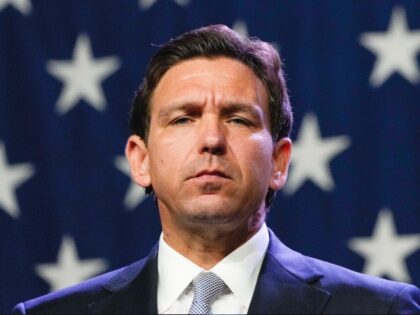Republican presidential candidate Florida Gov. Ron DeSantis speaks at the Republican Party of Iowa's 2023 Lincoln Dinner in Des Moines, Iowa, Friday, July 28, 2023. (AP Photo/Charlie Neibergall)