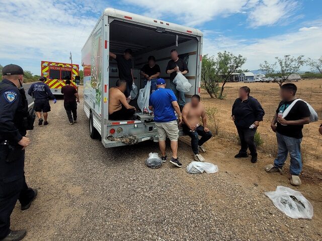 Tucson Sector Agents Find Migrants Locked in U-Haul Trailer. (FILE: U.S. Border Patrol/Tuc