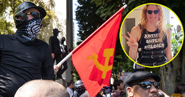 Transgender NCAA Swimmer Lia Thomas Embraces Domestic Terror Group Antifa