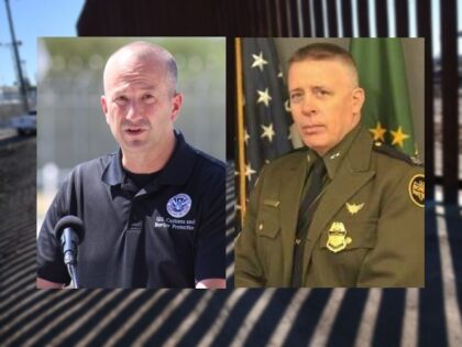 CBP's Troy Miller and El Centro Sector Chief Patrol Agent Gregory Bovino (Getty Images/Breitbart Texas/U.S. Border Patrol)