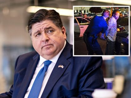 J.B. Pritzker, governor of Illinois, during an interview in Chicago, Illinois, US, on Thursday, Feb. 23, 2023. Pritzker discussed paying down debt, the state getting a credit upgrade, crime, and Citadel's Ken Griffin moving his firm out of state. Photographer: Christopher Dilts/Bloomberg