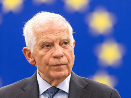 18 April 2023, France, Straßburg: Josep Borrell i Fontelles (PSC), EU High Representative for Foreign Affairs and Security Policy and Vice President of the von der Leyen Commission, stands in the European Parliament building and speaks. The EU Parliament is meeting in Strasbourg from April 17 to April 20 to …
