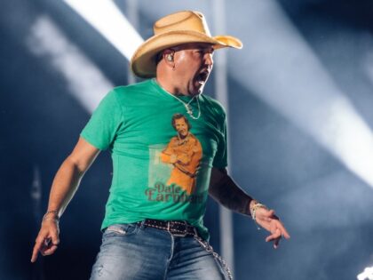 Jason Aldean at Day 3 of the CMA Fest held on June 10, 2023 in Nashville, Tennessee. (Photo by Monica Murray/Variety via Getty Images)