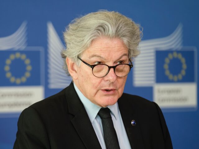BRUSSELS, BELGIUM - JUNE 15: European Commissioner for Internal Market Thierry Breton is t
