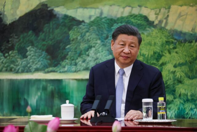 China's President Xi Jinping attends a meeting with US Secretary of State Antony Blinken (not pictured) at the Great Hall of the People in Beijing on June 19, 2023. President Xi Jinping hosted Antony Blinken for talks in Beijing on June 19, capping two days of high-level talks by the …