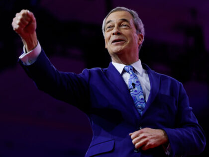 NATIONAL HARBOR, MARYLAND - MARCH 03: Nigel Farage, former Brexit Party leader, speaks dur