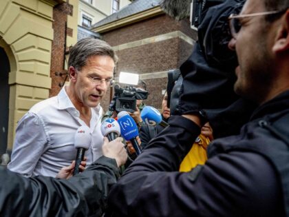 Dutch Prime Minister Mark Rutte arrives at General Affairs for a consultation on the appro