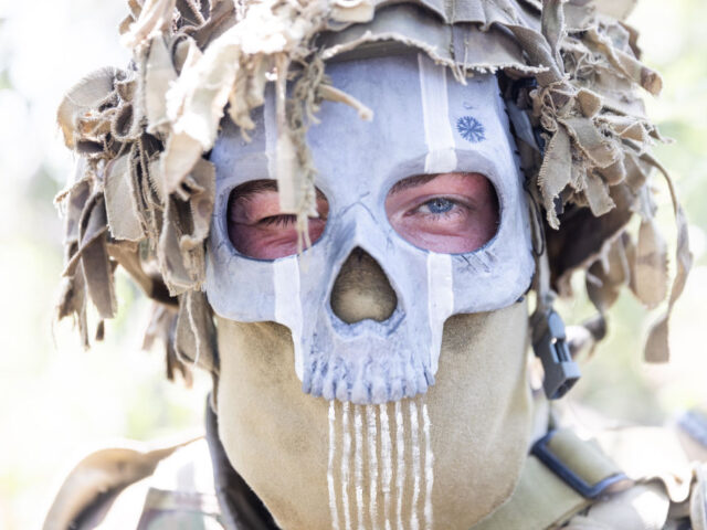 LUHANSK, UKRAINE - JULY 05: A soldier poses for a photo in Novodarivka settlement, Luhansk